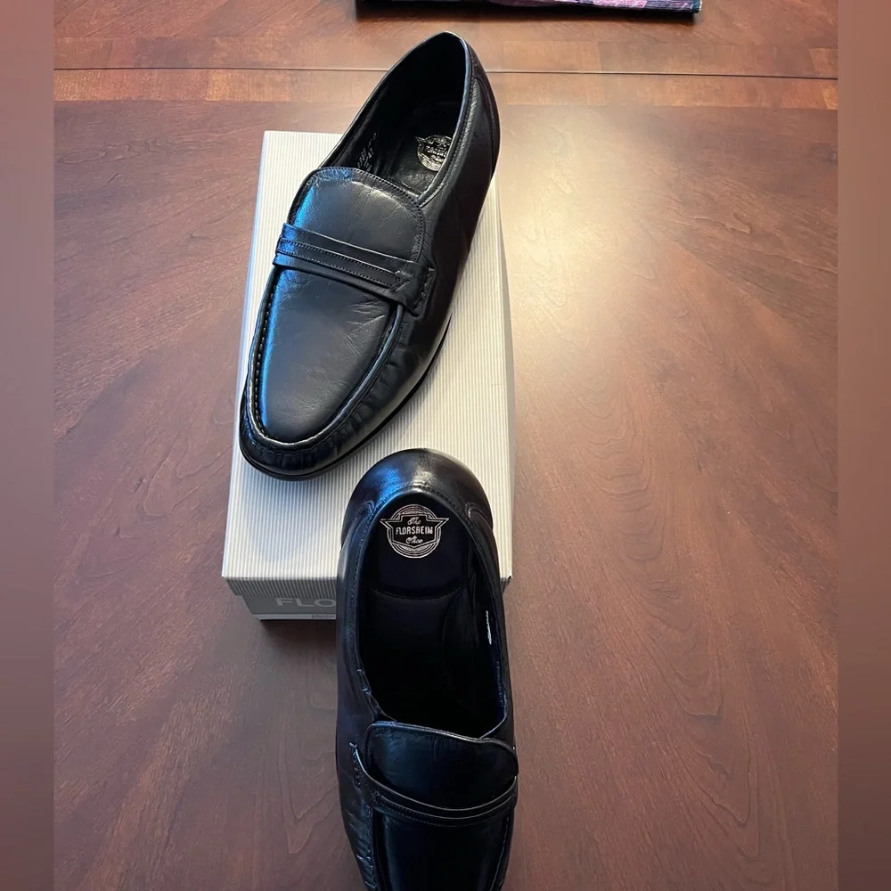 Florsheim Black Leather Men's Shoes NWT - Picture 5 of 6